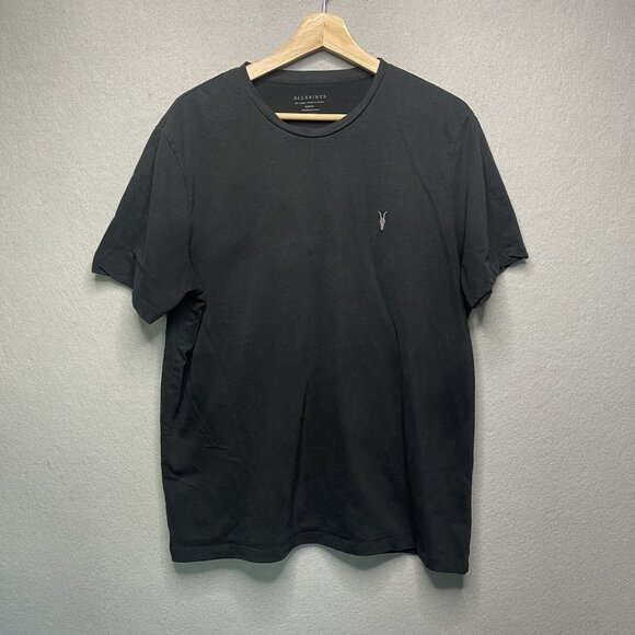 All Saints Brace Tonic SS Crew T-Shirt Mens XXL Black - Picture 1 of 6